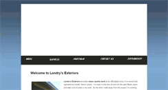 Desktop Screenshot of landrysexteriors.com