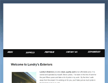 Tablet Screenshot of landrysexteriors.com